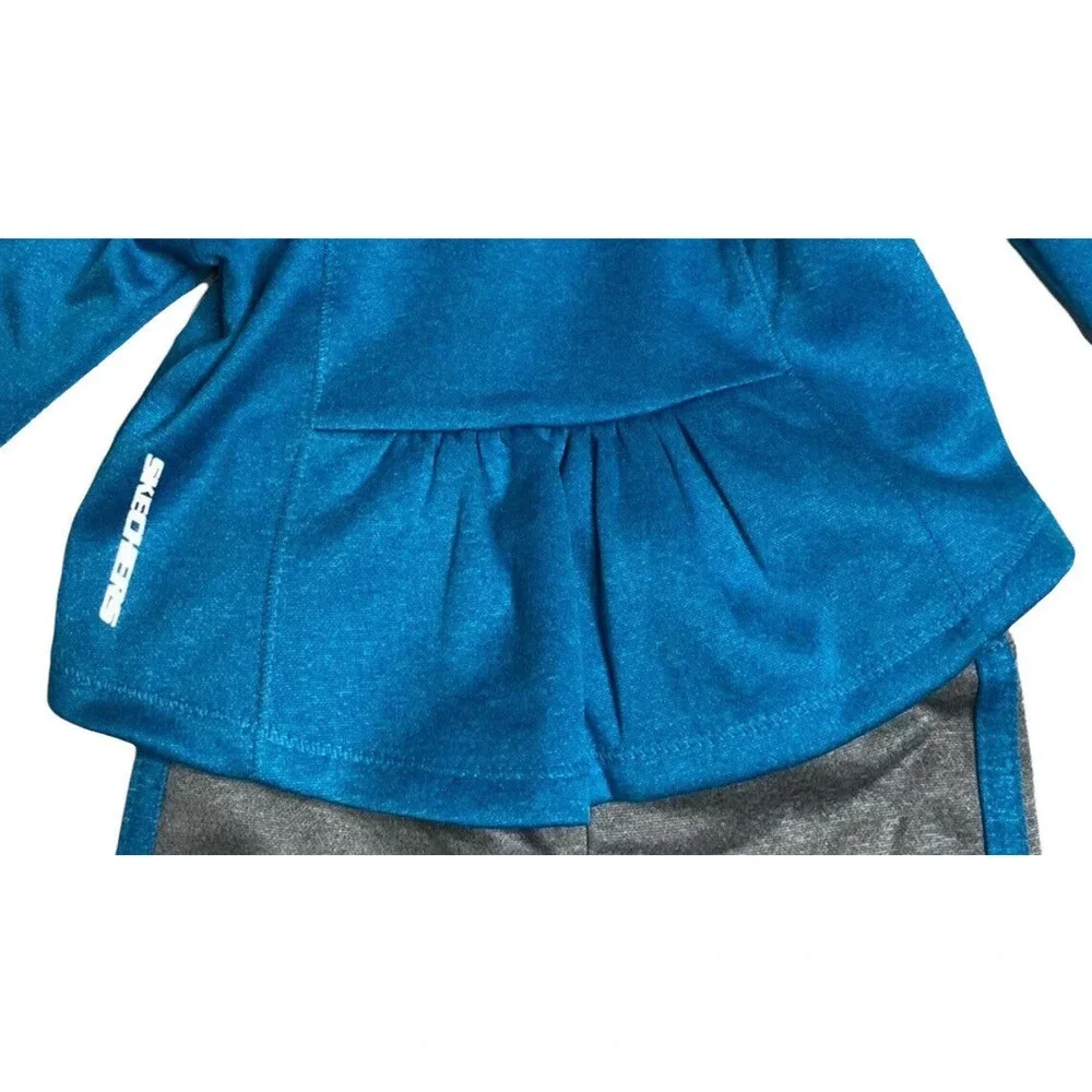 NEW Skechers Baby Girls 3 Piece Hooded Jacket Pants Shirt Active Wear Outfit 18M